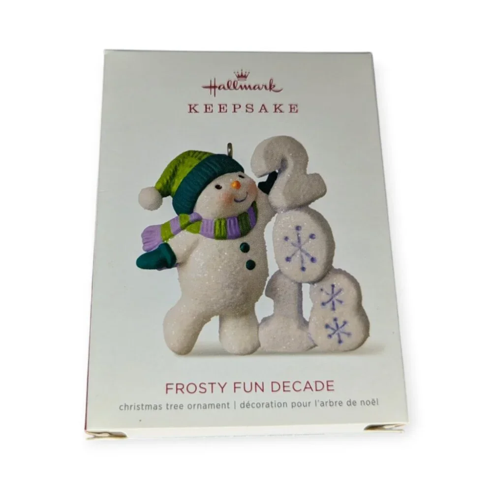 Hallmark Keepsake Ornament Frosty Fun Decade 2018 Christmas Ornament NIB